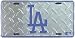 Dodgers Diamond Plate License Plate