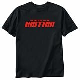 T-Shirt Black  I Am Proud Haitian  Haiti Country
