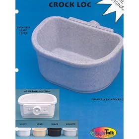Jungle Talk Crock Loc Granite 10oz Bird Feeder by Jungle Talk