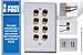 8 Post Speaker Wall Plate for 4 Speakers
