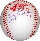 Lenny Dykstra Autographed/Hand Signed World Series Baseball with Nails Inscription
