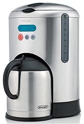 DeLonghi  DCM485 10-Cup Thermal Carafe and Coffeemaker, Brushed Stainless Steel