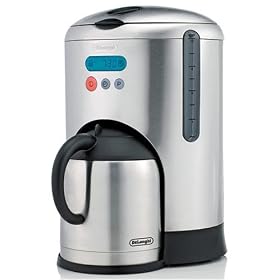 DeLonghi  DCM485 10-Cup Thermal Carafe and Coffeemaker, Brushed Stainless Steel