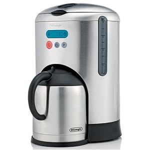 DeLonghi  DCM485 10-Cup Thermal Carafe and Coffeemaker, Brushed Stainless Steel