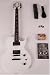 SX GG1K WT White Electric Guitar Package w/Amp Carry Bag, Strap and Instructional DVD