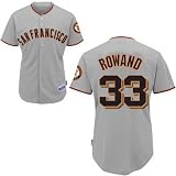 Aaron Rowand Jerseys San Francisco Giants #33 Rowand Cool Base Grey Jerseys 2010 World Series Patch (L/50)
