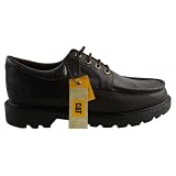 Mens Caterpillar CAT Reposition Brown Leather Shoes Formal Lace Up Shoe UK 6-12