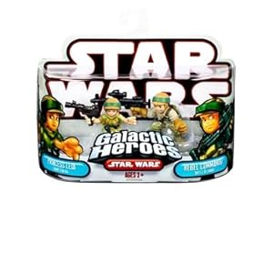 Star Wars Galactic Heroes Mini Figure 2-Pack Princess Leia & Rebel Commander [Battle of Endor]