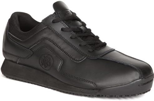 Lehigh Outfitters SlipGrips Men's Black Racer Lace-Up Slip Resistant Locut Athletic Shoe 8.5 W
