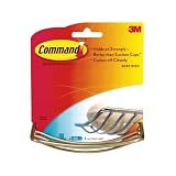 3MCommand17612BSatinNickelSoapDishwithAdhesiveStrips