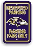 Baltimore Ravens NFL Reserved Parking Sign