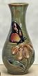 Butterfly and Flowers Ceramic Vase