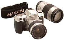 Minolta XTsi 35mm SLR Camera w/ 28-80mm & 75-300mm Lenses, Silver