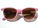 80's Pink Small Round Clubmaster Horn Rim Sunglasses / Vintage Retro New Wave Wayfarer / Womens 80's Pink Small Round Clubmaster Horn Rim Sunglasses / Vintage Retro New Wave Wayfarer / Womens