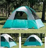 IMAGE OF New Texsport Co Canyon Square Dome 4-Person Tent Silver Polyurethane Coated 10 Degrees Cooler