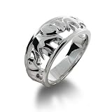 Eve's Addiction Elephants on Parade Sterling Silver Ring