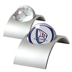 New Jersey Nets Spinning Desk Clock NBA Basketball