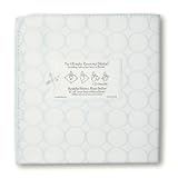 SwaddleDesigns Ultimate Receiving Blanket - Blue Mod Circles