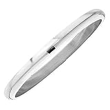 14k White Gold Mens Ladies Unisex Ring Wedding Band 2MM Domed Plain Shiny Polish Traditional Fit (Available in Sizes 5 to 13)
