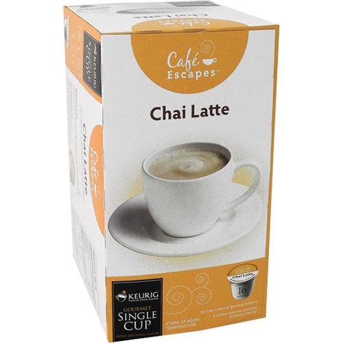 Cafe Escapes Chai Latte K-Cups for Keurig Coffee Machines - 16 Pack