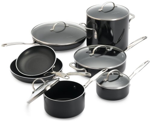 Calphalon Simply Enamel 12 Piece Set, Black