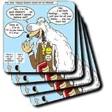 Wolf in Sheeps Clothing - Set Of 4 Ceramic Tile Coasters
