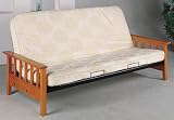 Oak and Metal Futon