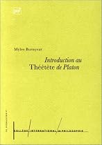 Introduction au théétète de Platon