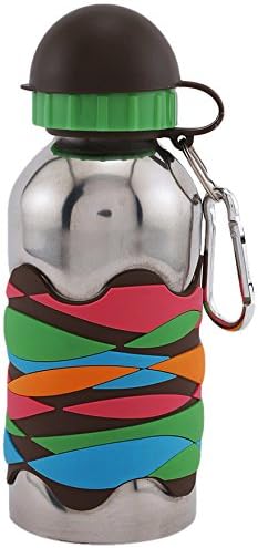 NameStar Kid's Wavy Ribbon Pattern Water Bottle