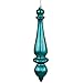 Vickerman 385616 - 14" Teal Matte Finial Drop Christmas Tree Ornament (2 pack) (N150842DMV)