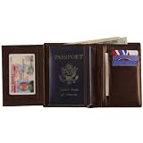 Royce Leather European Passport Wallet