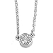 Platinum Flaming Diamond Solitaire Necklace