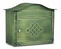 Architectural Mailboxes Peninsula Wall Mailbox, Antique Brass Embossed