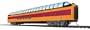 Walthers HO Scale Milwaukee Road 1955 "Twin Cities Hiawatha" Streamlined Cars Assembled Pullman-Standard Super Dome No.50-59