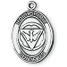 Sterling Silver Holy Spirit Medal and 24-inch Chain