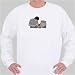 Man Working On Television Sweatshirt XXX-Large White