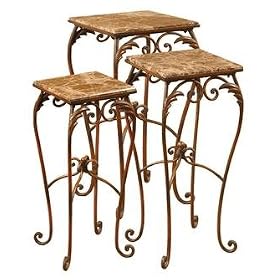 AVA PLANT STANDS, S 3 Tables Accessories and Clocks 26055 By Uttermost by Plant Stands