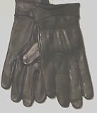 Imported Genuine Black Leather Microfiber Lined Mens Gloves