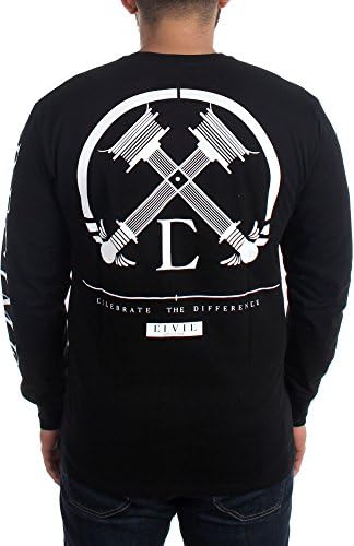 Civil - Mens Civil Regime Longsleeve Shirt, Size: Large, Color: Black