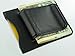 Spring Clip Black Fine Leather Hand Crafted Men's Wallet Credit Card Holder with Cash Bill Money Clip
