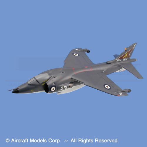 British Harrier . Aircraft Model Mahogany Display Model / Toy Scale: 1/35.5