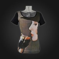 Guinness Black Full Lady Drinking Tee
