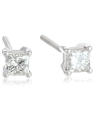 IGI Certified 14k Gold Princess-Cut Diamond Studs (0.50 cttw, H-I Color, I1-I2 Clarity)