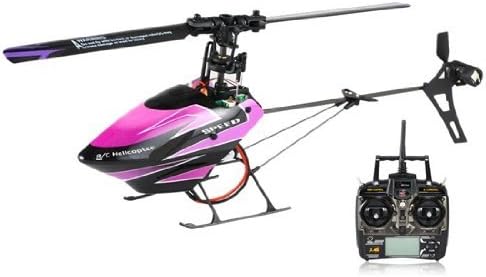 WLtoys V944 2.4GHz Remote Control 4-Channel RC Flybarless Helicopter with Right/Left Hand Switch Remote Control (Purple)