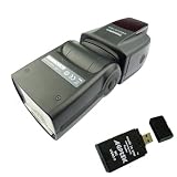 YONGNUO YN-560 Flash Speedlite Adjustable Flash Speedlite Hot Shoe Bounce Flash with Wireless Remote Trigger w/AGPtek USB All in one card reader