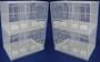 Brand New Lot of Four Bird Breeding Cage 30x18x18 Divider-WHITE
