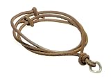 Neptune Giftware Mens Surf Surfer Dark Brown Leather Cord Necklace / Leather Choker / Leather Necklace With Metal Pendant - 04