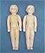 Pair Celluloid Boy Doll 6 Inch Vintage Toy 2 Dolls Lot