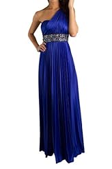 One Shoulder Satin  Bridesmaid Dress  With Ruffles