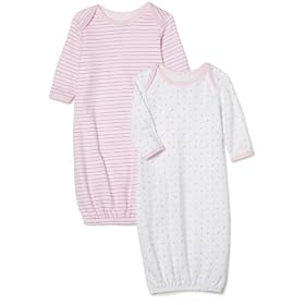 SpaSilk 100% Cotton Lap Shoulder 2-Pack Gown
